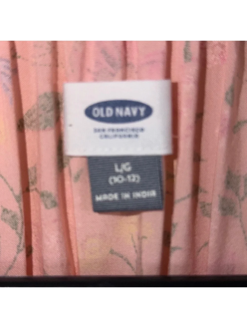 Old Navy Girls Large 10–12 Pink Floral Tiered Maxi Dress